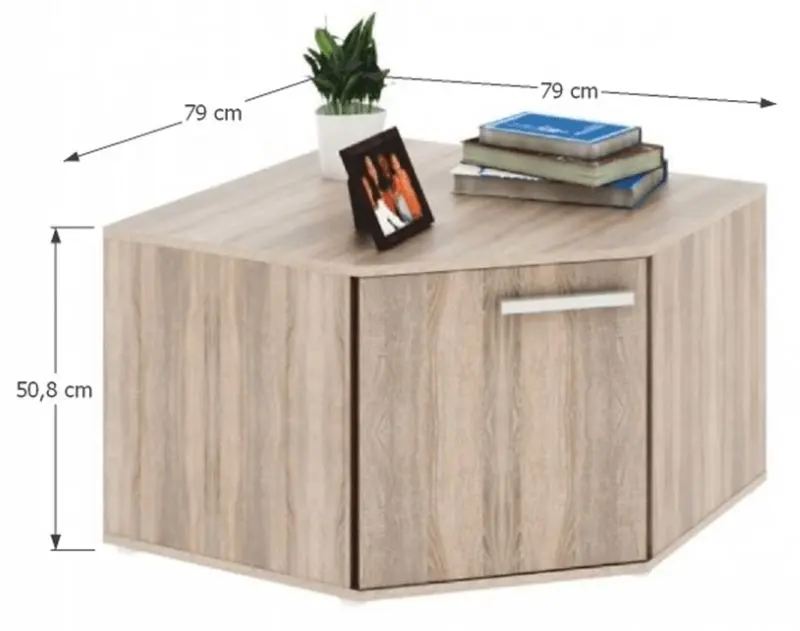 Tumba de colt Tempo Kondela Dunaj Typ 14 (Sonoma Oak)