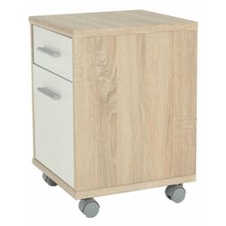 Tumba cu rotile Mobhaus Johan 2 New 07 (Sonoma Oak/White) Thumb