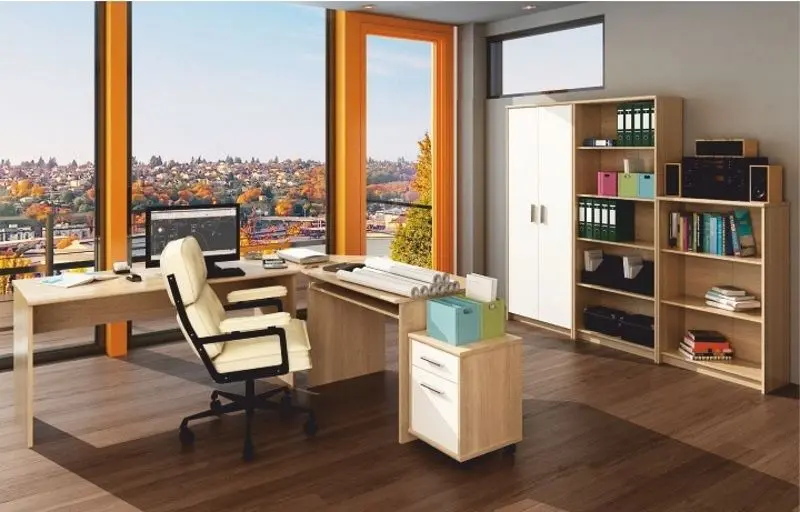 Tumba cu rotile Mobhaus Johan 2 New 07 (Sonoma Oak/White)