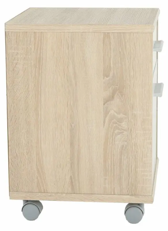 Tumba cu rotile Mobhaus Johan 2 New 07 (Sonoma Oak/White)