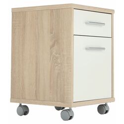 Tumba cu rotile Mobhaus Johan 2 New 07 (Sonoma Oak/White) Thumb