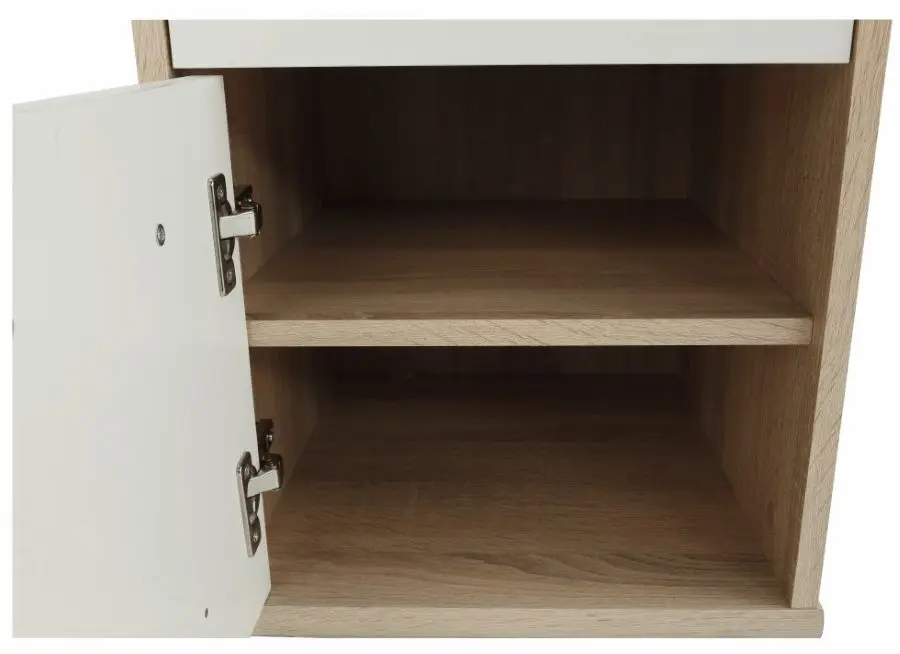 Tumba cu rotile Mobhaus Johan 2 New 07 (Sonoma Oak/White)