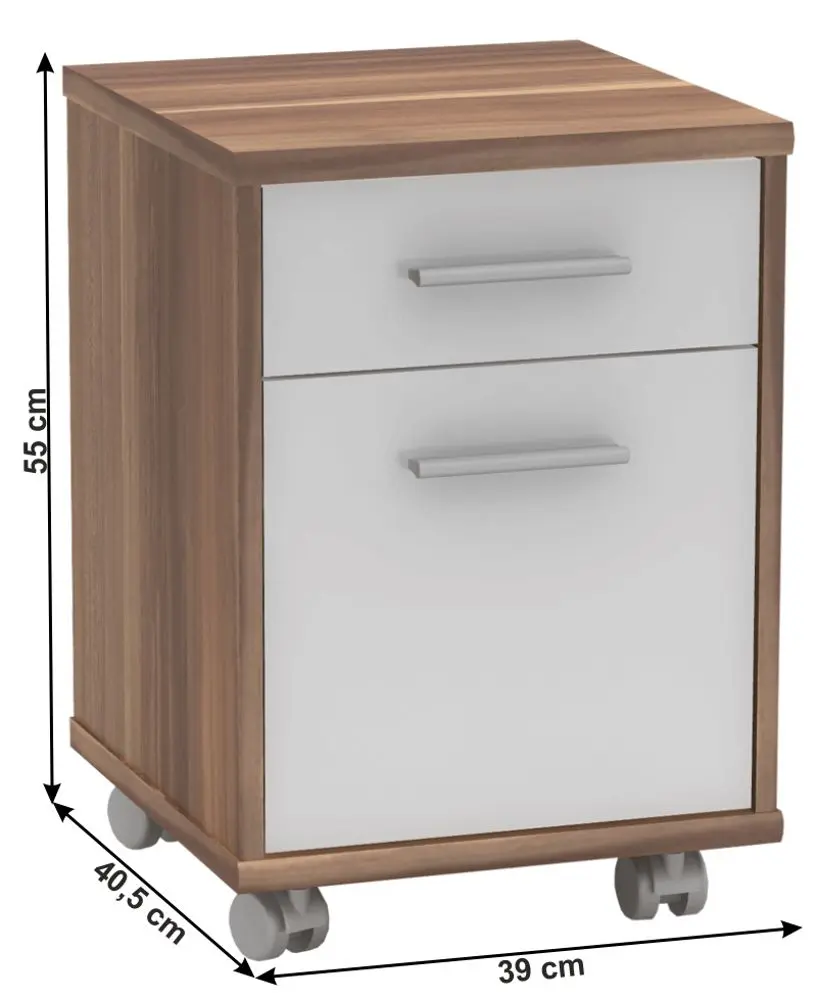 Тумба Mobhaus Johan 2 New 08 (Plum/White) - 2