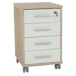 Тумба выкатная Mobhaus Johan 2 New 12 (Sonoma Oak/White)