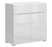 Тумба Mobhaus Jolk 2D2S (White/White Extra High Gloss)