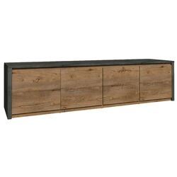 Тумба РТВ Mobhaus Montana K4D (Lefkas Oak Dark/Gray Smooth)