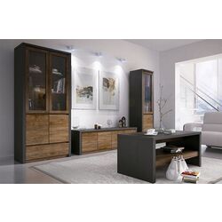 Comoda Mobhaus Montana KS3 (Lefkas Oak Dark/Gray Smooth) Thumb