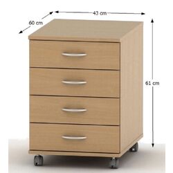 Tumba Mobhaus Tempo Asistent New 015 (Beech) Thumb