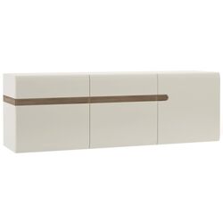 Tumba suspendata Mobhaus Lynatet Typ 67 (White Extra High Gloss/Sonoma Oak Truffle)