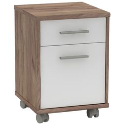 Tumba cu rotile Tempo Kondela Johan 2 New 07 (Kraft Dunkel/White)