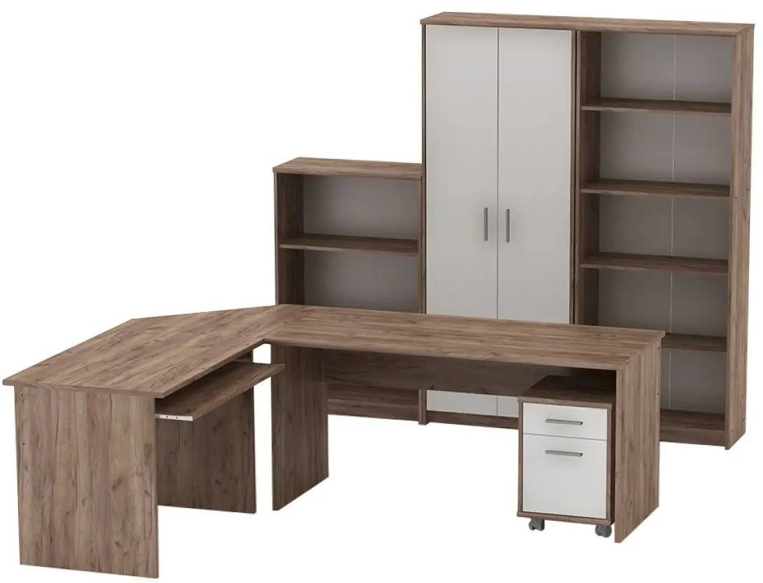 Tumba cu rotile Mobhaus Johan 2 New 12 (Kraft Dunkel/White)