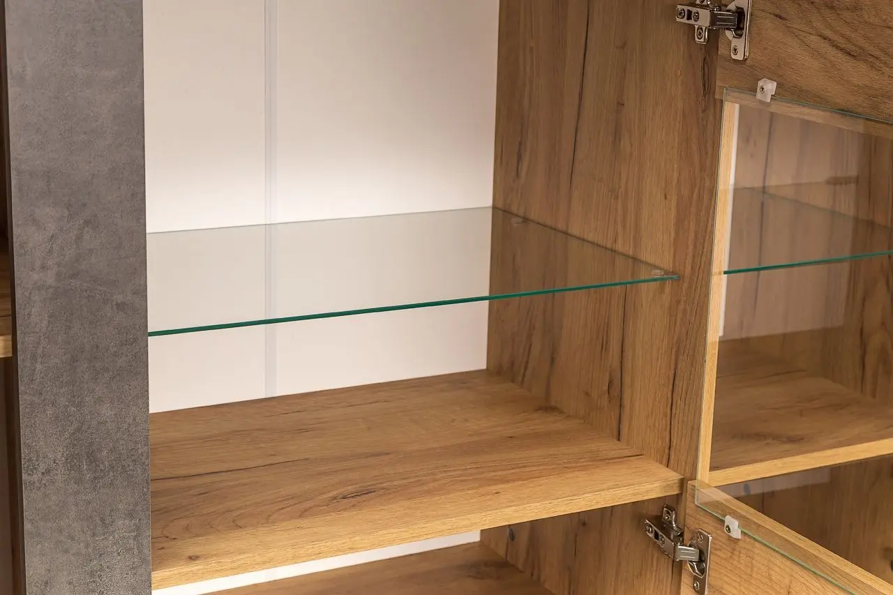 Comoda Mobi Archi 08.140 (Craft Oak Golden/Dark Stone)