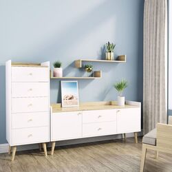 Tumba-Bufet MobiCasa Asgard 147x67x40 (Tahoe/White) Thumb