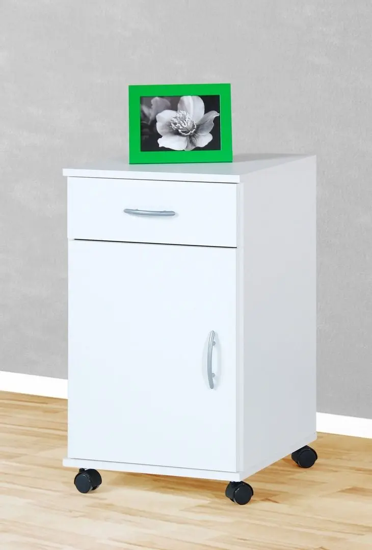 Tumba pe role Moebel-Sofortkauf 1191-2 (White) - 2