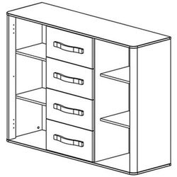 Тумба Неман Браво МН-127-09 (Орех Шоколадный/Мокко Глянец) Thumb