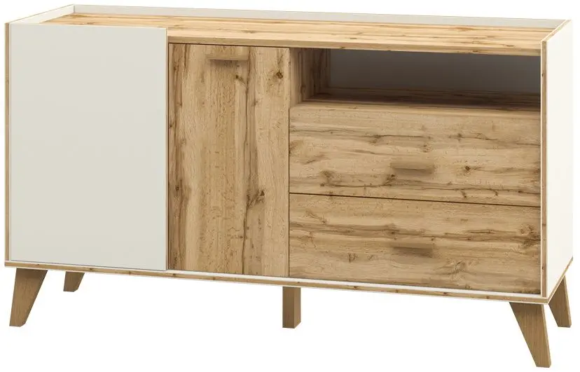 Тумба Неман Сканди МН-036-01 (Дуб Вотан/Белый)