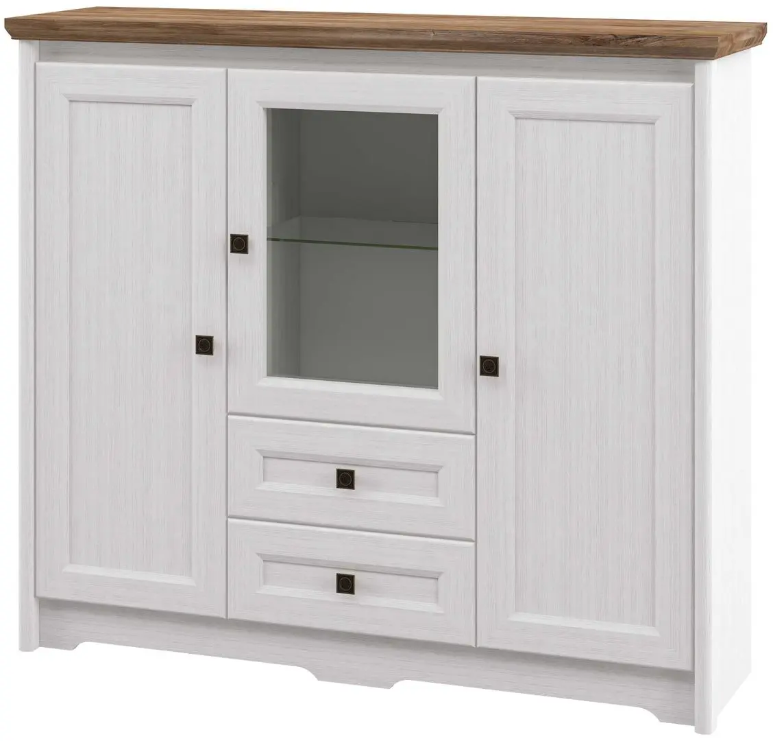 Тумба Неман Тиволи МН-035-04 (Белый Структурный/Дуб Стирлинг)