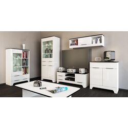 Tumba Неман Verona МН-128-03 (Gloss White/Matt Black) Thumb