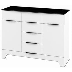 Tumba Неман Verona МН-128-04 (Gloss White/Matt Black)