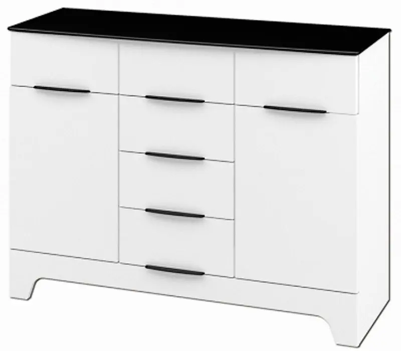 Tumba Неман Verona МН-128-04 (Gloss White/Matt Black)