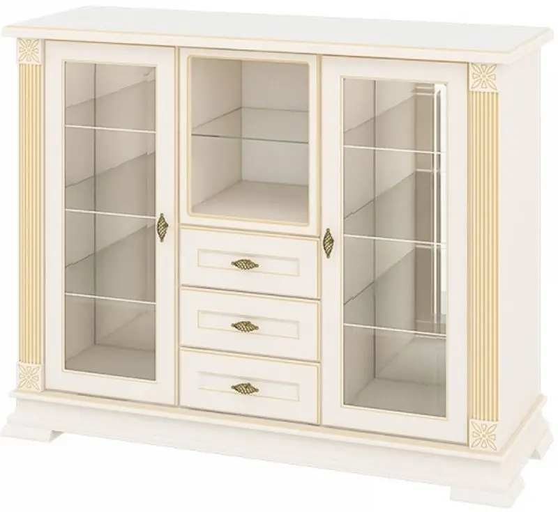 Tumba-vitrina Неман Afina МН-222-01 (Cream/Patina)