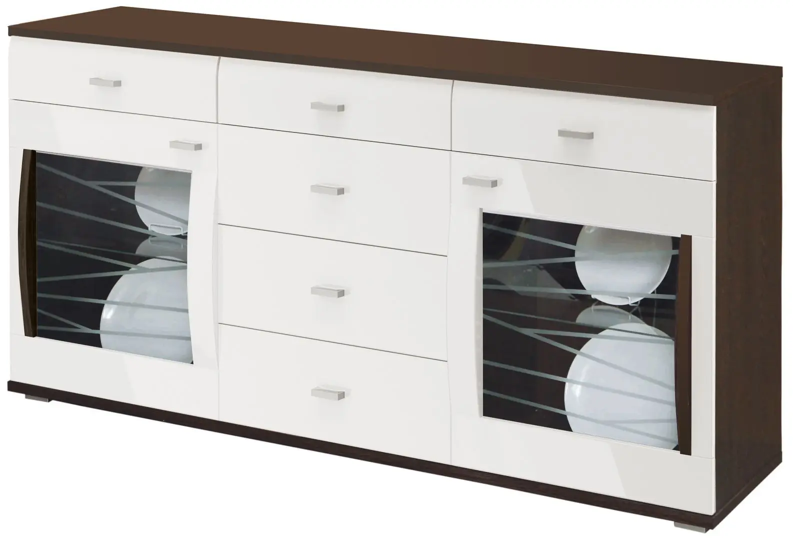 Comoda Олмеко Alabama 06.114 (Wenge/White Gloss)