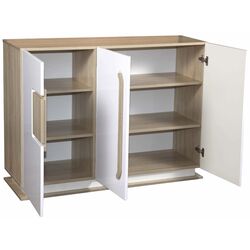 Comoda Олмеко Dora 30.06-02 (Sonoma Oak/White Gloss) Thumb