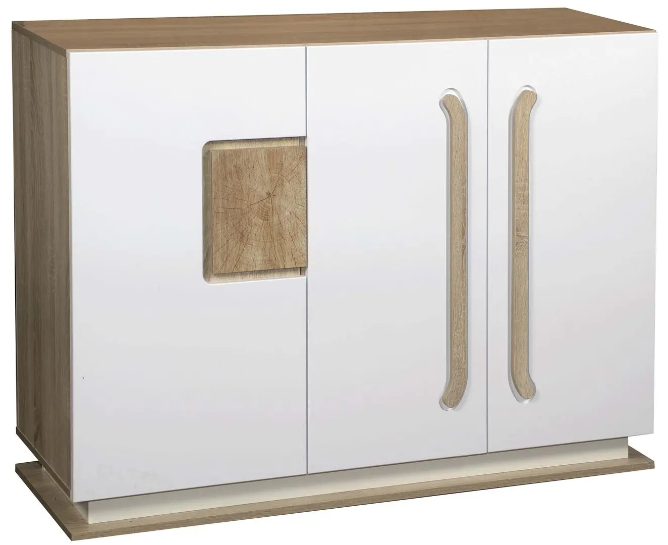 Comoda Олмеко Dora 30.06-02 (Sonoma Oak/White Gloss)