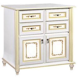 Comoda Skay Verona 990 White/Gold (fara desen)