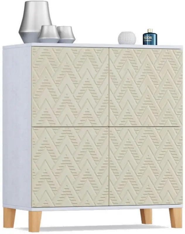 Comoda Smart Marvin 5 (White Craft Oak/Machiotti Gloss)