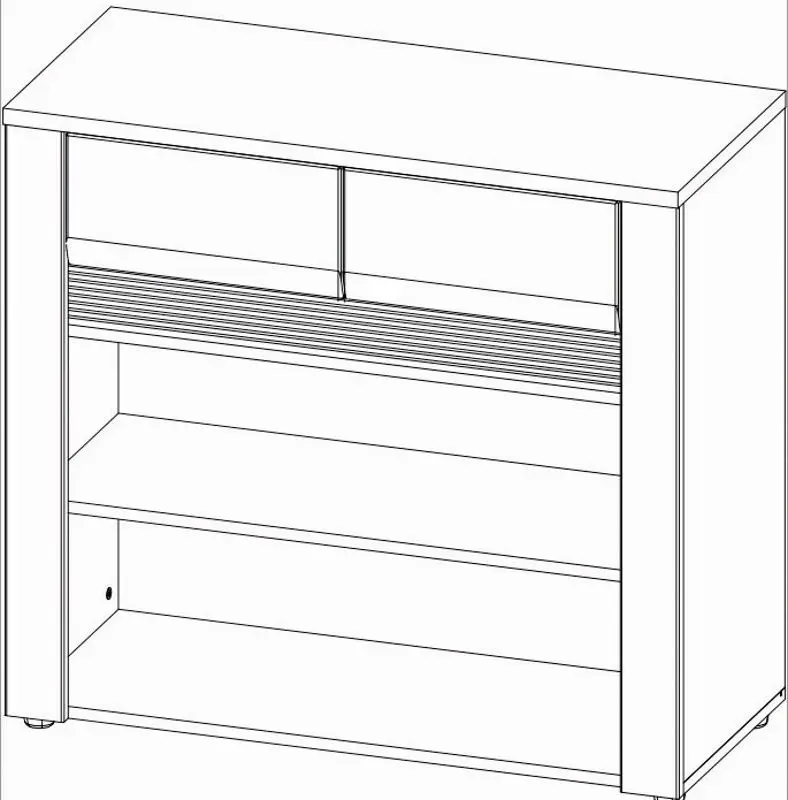 Comoda Sokme Sandi 2U2S (Grand Oak)