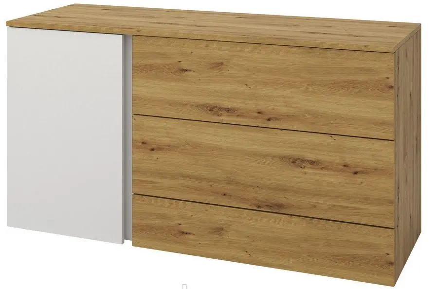 Tumba Sokme Gerda 1D/3S (Artisan Oak/White)