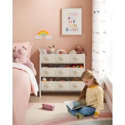 Etajera-organizer de jucării Songmics GKR033W10 (Cloud White) Thumb