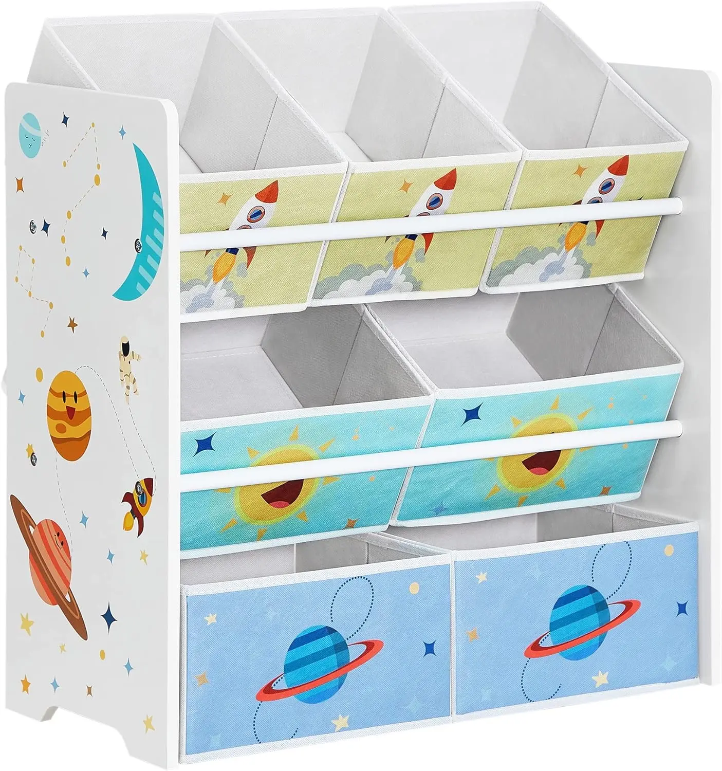 Стеллаж-органайзер для хранения игрушек Songmics GKR034W01 (White) - 2