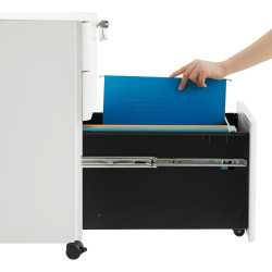 Tumba cu rotile Songmics OFC030W01 (White) Thumb