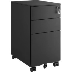 Tumba cu rotile Songmics OFC031B01 (Black) Thumb