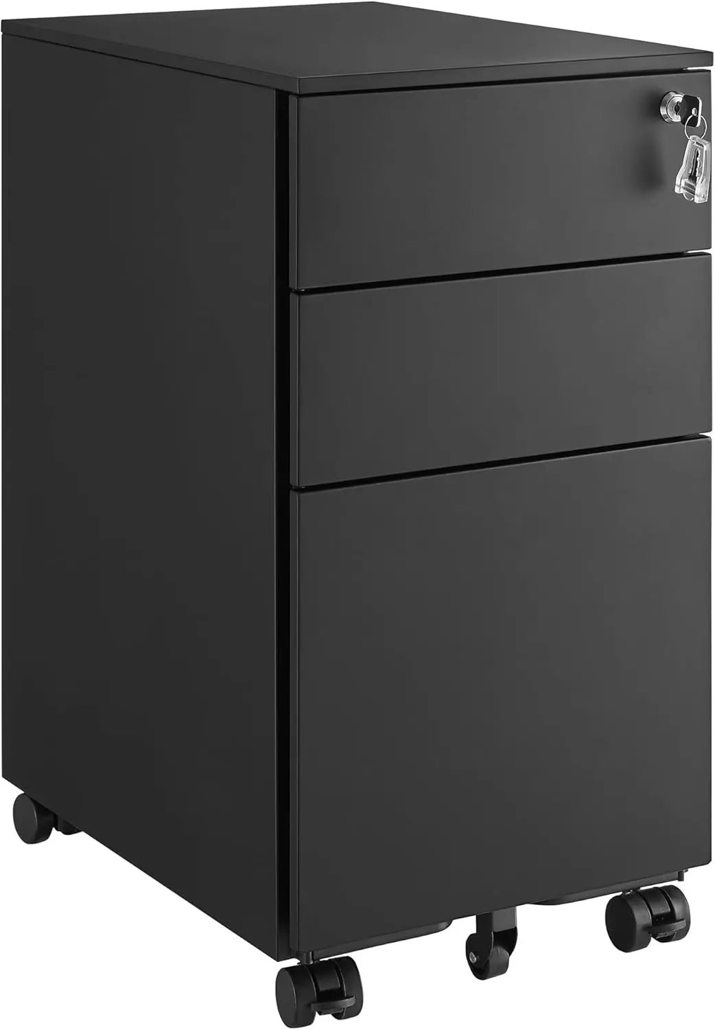 Tumba cu rotile Songmics OFC031B01 (Black) - 2