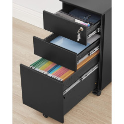Tumba cu rotile Songmics OFC031B01 (Black) Thumb