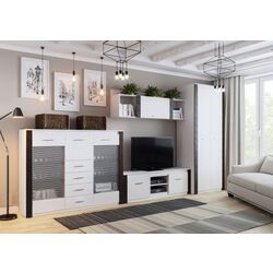 Comoda-vitrina SV-mebel Gamma-20 (Ash Anchor Light/Wenge) Thumb