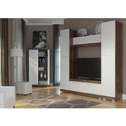 Шкаф многофункциональный SV-Mebel Ницца (Истанбул/Белый Глянец) Thumb