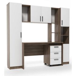 Tumba pe role SV-mebel №7 (Hickory Dark/White) Thumb