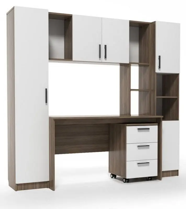 Tumba pe role SV-mebel №7 (Hickory Dark/White) - 3