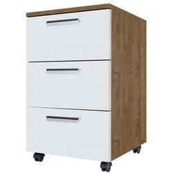 Tumba pe role SV-mebel №7 (Hickory Dark/White)