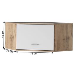 Антресоль Tempo Kondela Cyril Typ 10 (Wotan Oak/White) Thumb