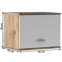 Антресоль Tempo Kondela Cyril Typ 11 (Wotan Oak/White) Thumb