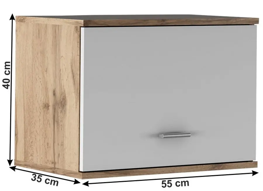 Антресоль Tempo Kondela Cyril Typ 11 (Wotan Oak/White)