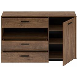Tumba Tempo Kondela Delis E (Bolzano Oak/Black) Thumb