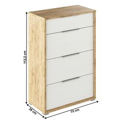 Comoda Tempo Kondela Rioma Typ 22 (Artisan Oak/White) Thumb