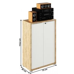 Шкафчик Tempo Kondela Rioma Typ 09 (Artisan Oak/White) Thumb