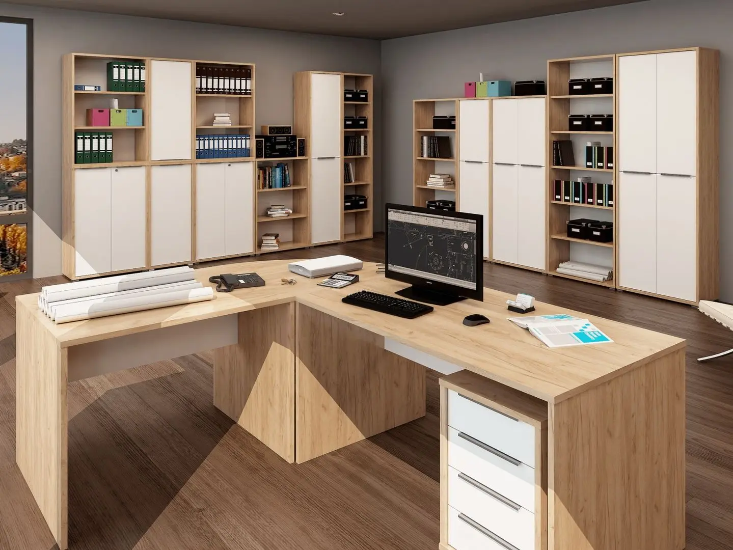 Dulap Tempo Kondela Rioma Typ 10 (Artisan Oak/White) - 3